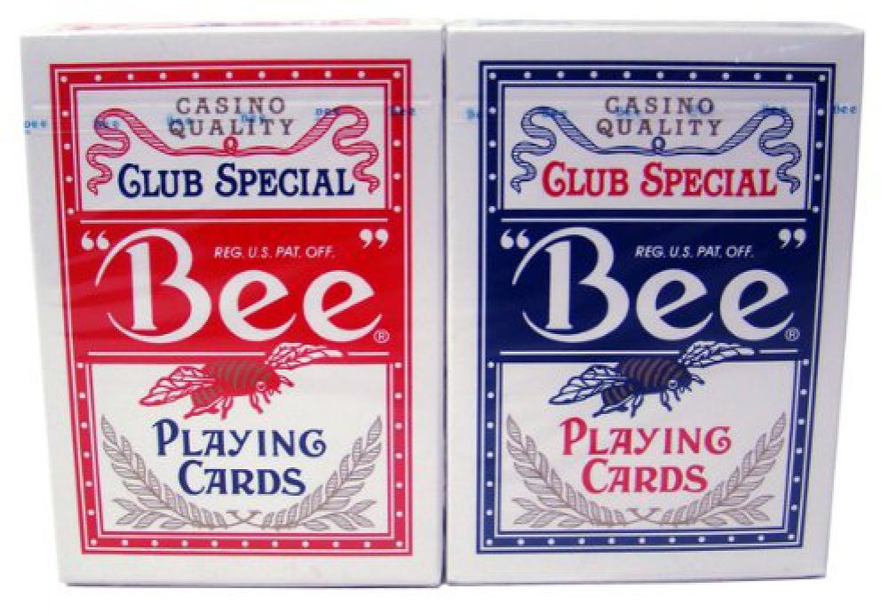 US Playing Card Co. Bee No. 92 Diamond Back Club Special Red/Blue